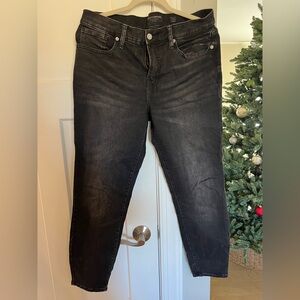 Lucky Brand Black Straight Leg Ankle Jeans